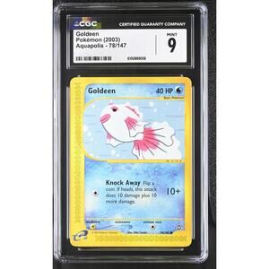 CGC 9 MINT Goldeen 78/147 Pokémon Aquapolis 2003 Non Holo Graded Card (PSA)